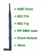 9dBi Omni, Stabantenne. RP-SMA ma.