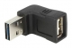 90° USB adapter, USB 2.0 Typ A plug & USB 2.0 Typ A socket